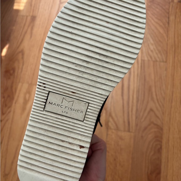 Marc Fisher Dahari Black Suede Sneakers - Picture 2 of 5